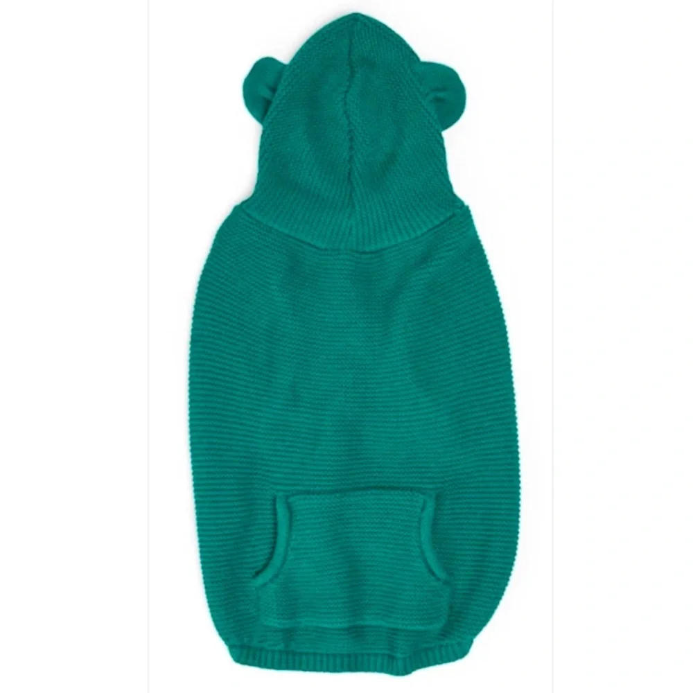New Teddy hoodie green dog sweater XXS